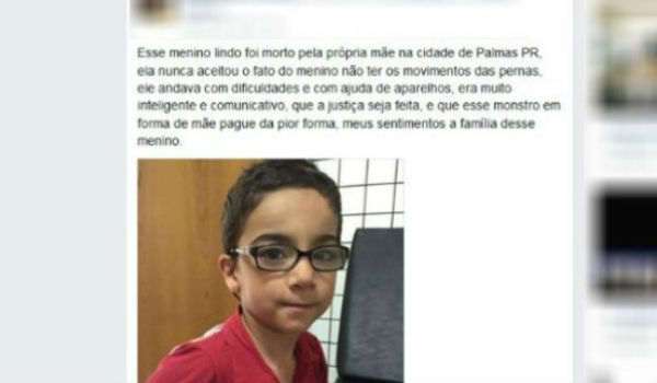 M E Suspeita De Matar Filho Deficiente De Anos