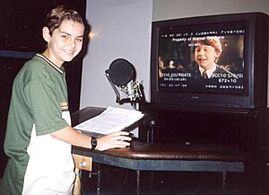 Charles na época dublando Rony