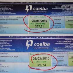 Os consumidores foram surpreendidos com as contas de luz do ms de abril.