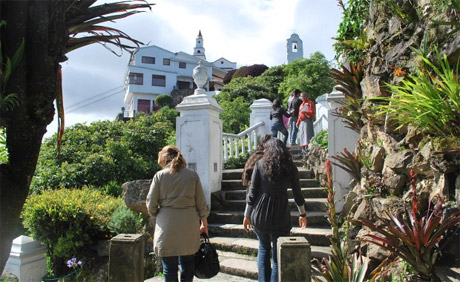 A subida para o Santurio de Monserrate