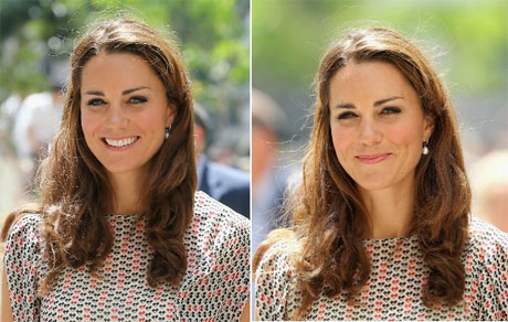 Nem a duquesa Kate Middleton est livre do frizz. A fama e a realeza no foram suficientes para combater a umidade de Cingapura,