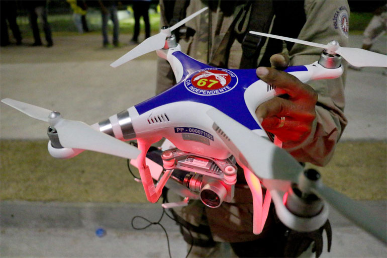 O equipamento est sendo usado em fase de teste 