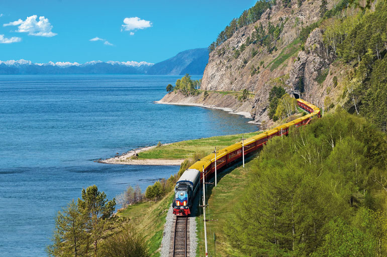 Trem transiberiano e o lago Baikal