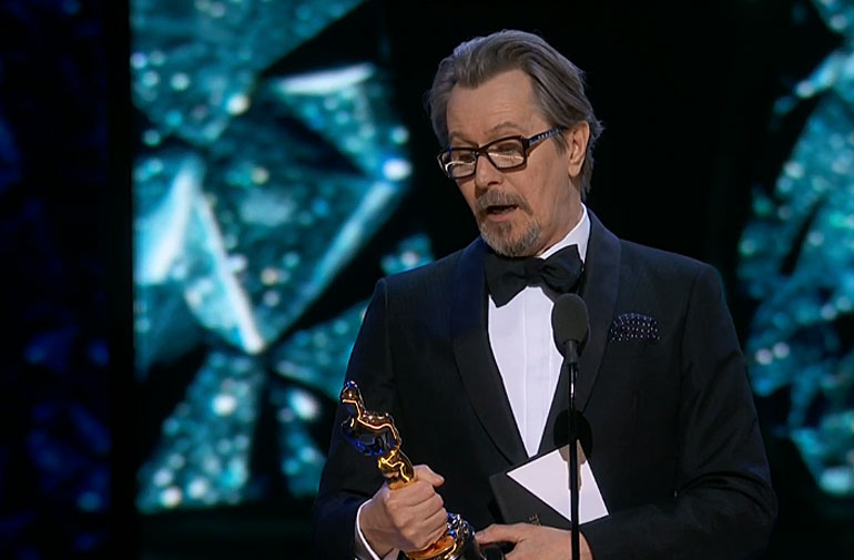 Gary Oldman levou o Oscar de melhor ator