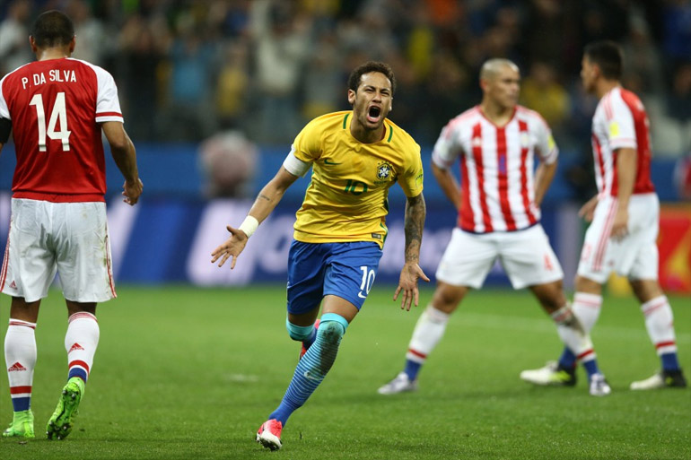 Neymar foi um dos jogadores convocados por Tite para o ataque da Sele��o