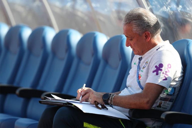Tite foi o t�cnico da Sele��o Brasileira na Copa da R�ssia
