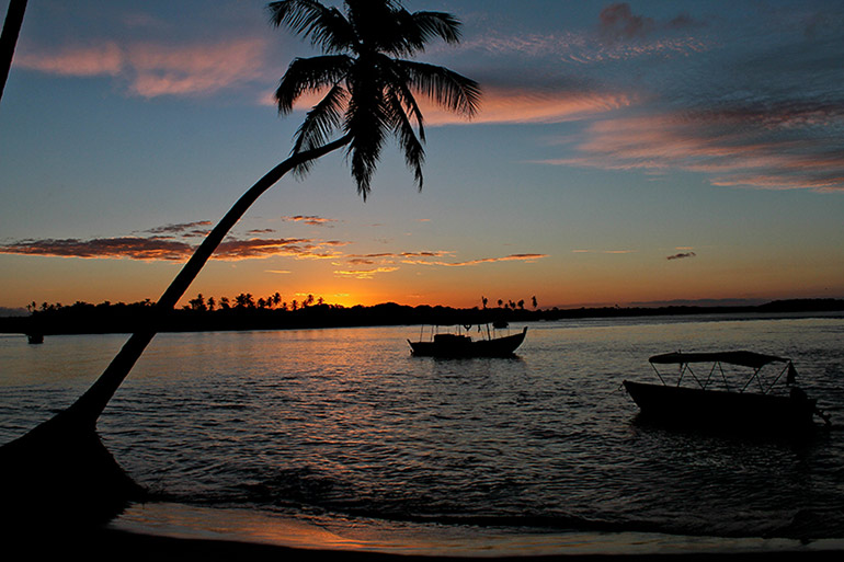 Fim de tarde em Boipeba, na Bahia