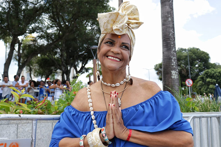 A baiana Maria Luiza, conhecida como Tia Lu