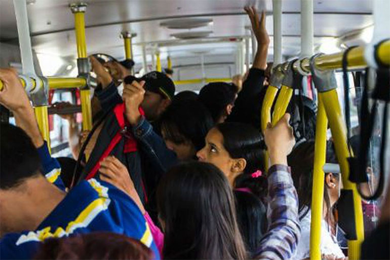 46% das entrevistadas no se sentem confiantes para usar meios de transporte