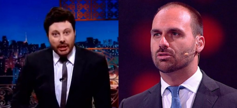 Montagem de Danilo Gentilli e Eduardo Bolsonaro 