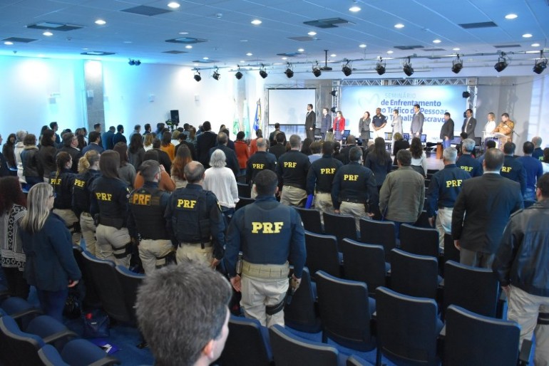 O seminrio na PRF, sobre trfico de pessoas