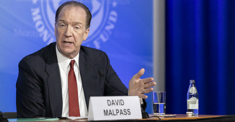 Malpass disse que os pases precisam agir rapidamente para aumentarem os gastos com sade