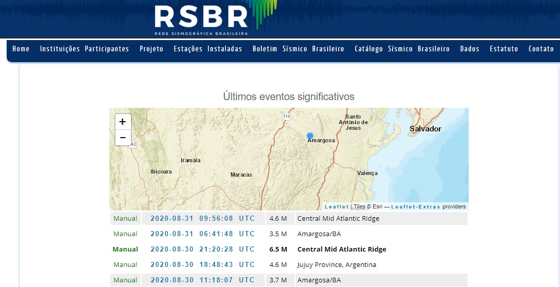 Rede Sismogrfica Brasileira (RSBR)