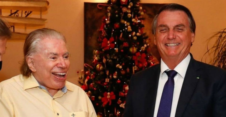 Silvio Santos e Jair Bolsonaro