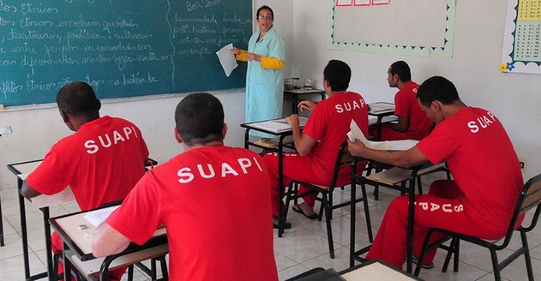 Atualmente, 66% dos presdios do pas tm pelo menos uma sala de aula e 57%, uma biblioteca   