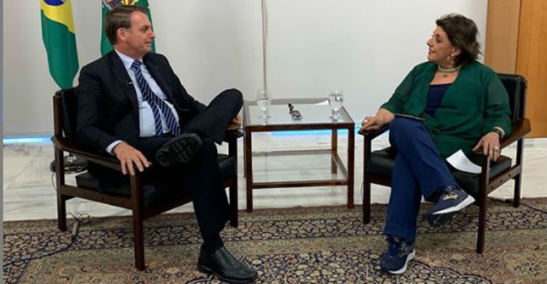 Entrevista de Leda Nagle com o presidente Jair Bolsonaro