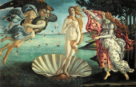 'O Nascimento da Vnus', obra-prima de Sandro Botticelli