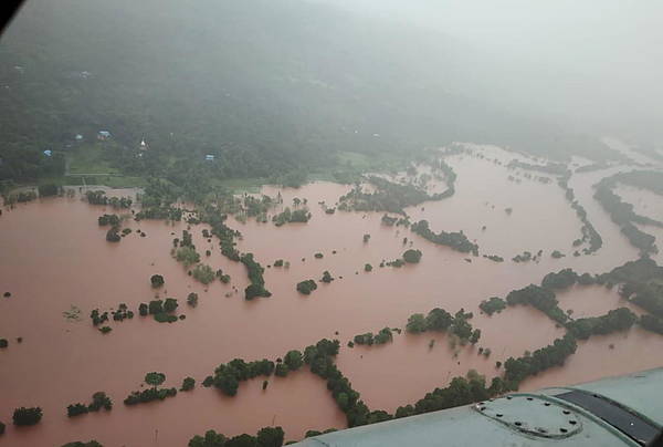 Estado de Maharashtra registrou quase 600mm de chuvas em 24 horas