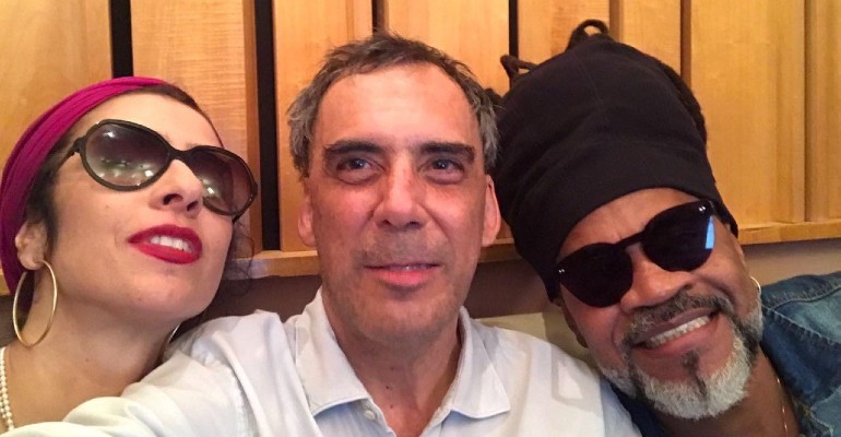 Marisa Monte, Arnaldo Antunes e Carlinhos Brown em 'Tribalistas' 