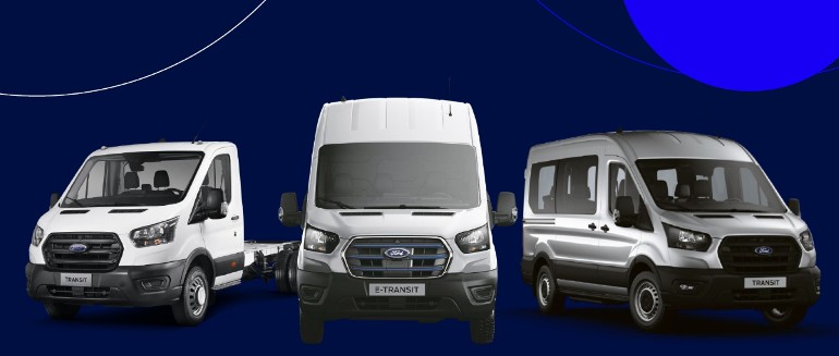 Os novos modelos: Chassi, E-Transit e Automática