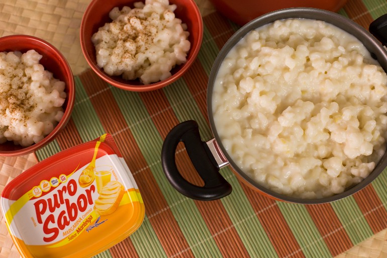 Mugunzá doce: pode ser quente ou gelado
