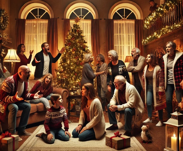 Desentendimentos são comuns, durante a confraternização de natal, provocados pelos temas das conversas