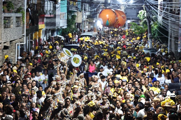 Saída do Ilê, no Curuzu