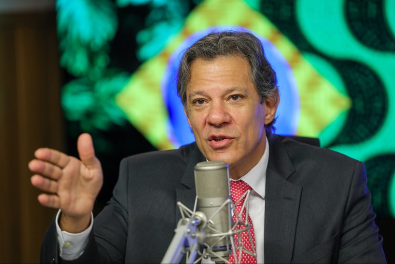 O ministro da Fazenda, Fernando Haddad