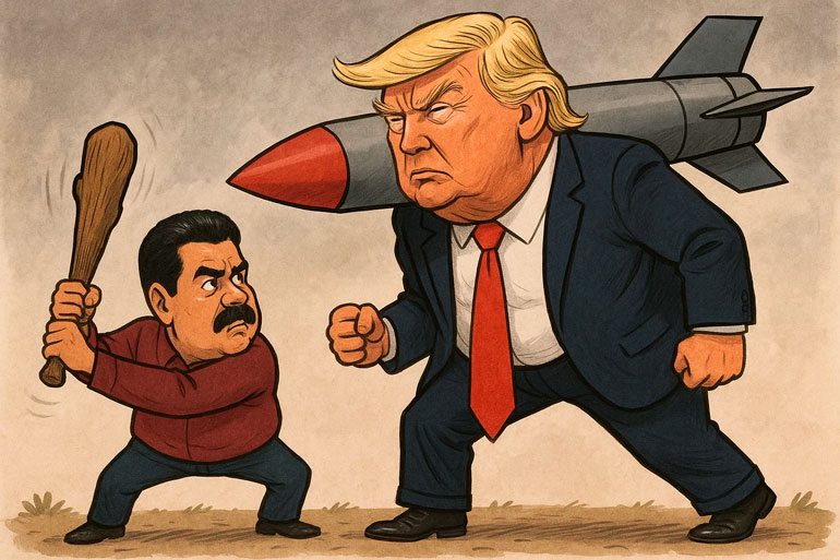 A diferença de poder militar é gigantesca