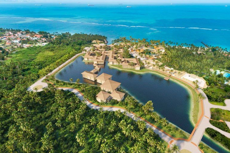 O Village é localizado em uma área ambientalmente sensível