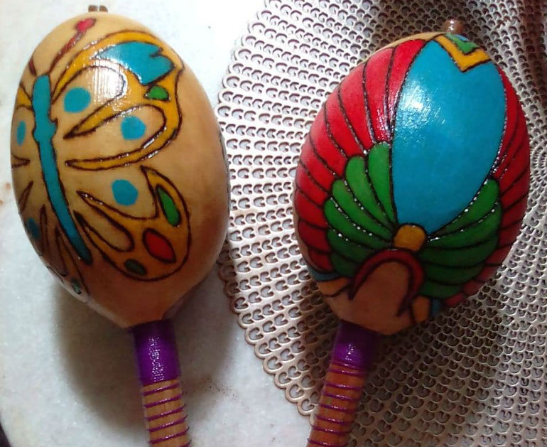 Oficina mostra como fazer uma maraca sagrada indígena